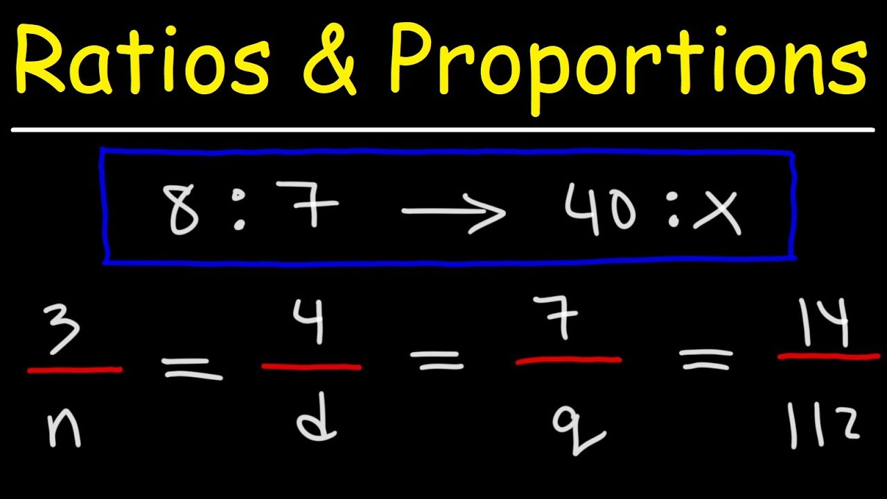 Ratio and Proportions